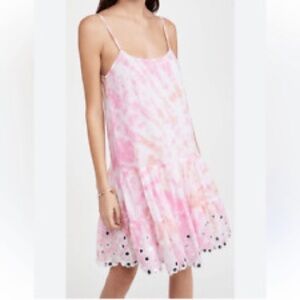 D-014 Juliet Dunn Shisha Mirror Embroidered Tie Dye Cotton Mini